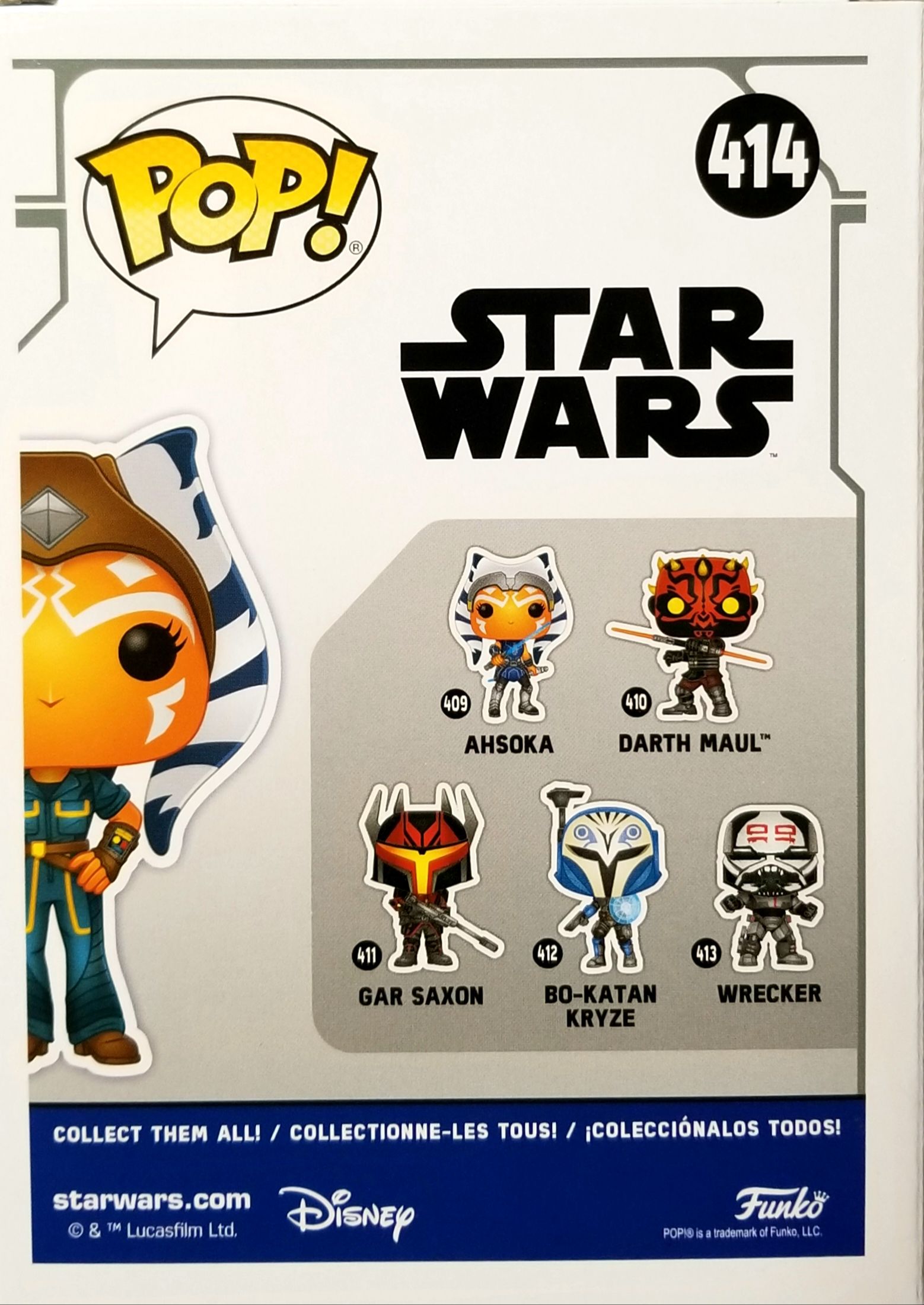 Funko Pop! : Star Wars Television Ahsoka Tano Gamestop Exclusive TCW - Funko (Star Wars The Clone Wars) action figure collectible [Barcode 0889698523523] - Main Image 2