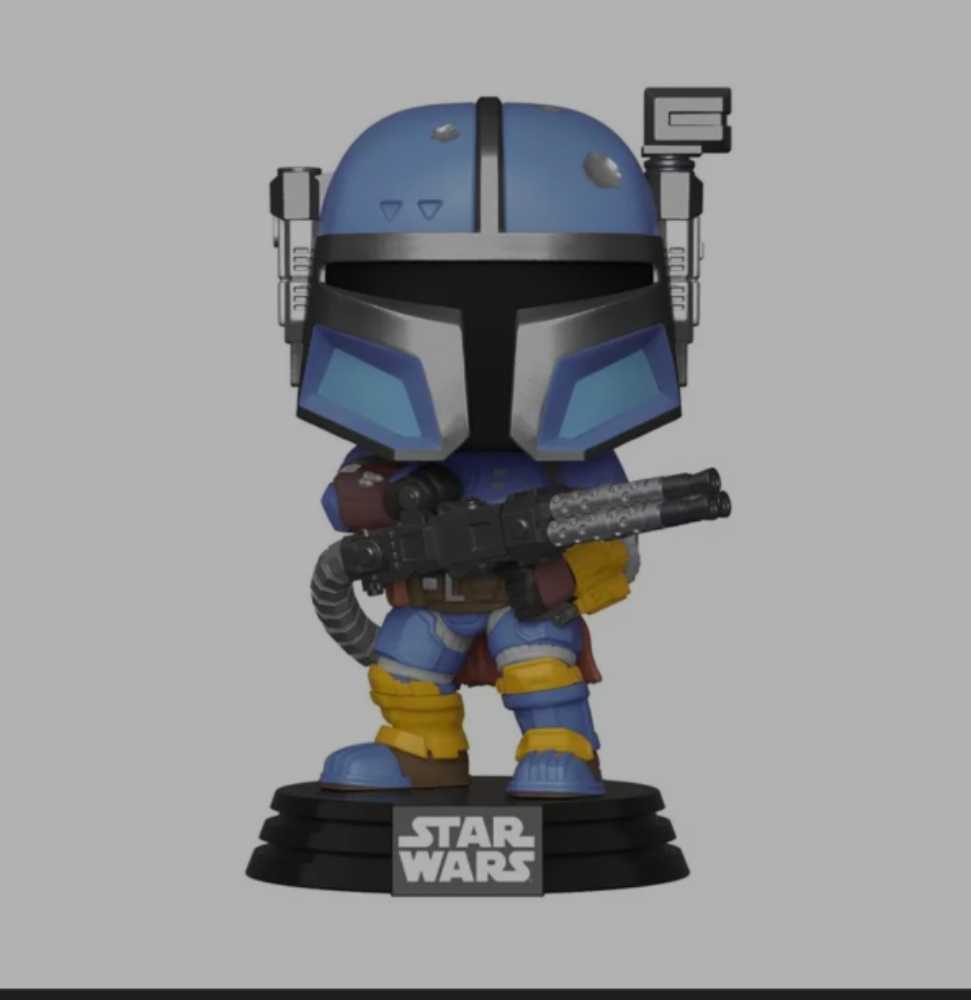 Funko Pop! Television: The Mandalorian Heavy Infantry (Paz Vizsla) MANDO - Funko (Star Wars The Mandalorian) action figure collectible [Barcode 0889698455404] - Main Image 3