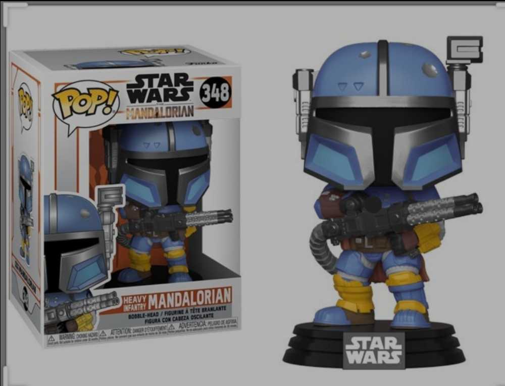 Funko Pop! Television: The Mandalorian Heavy Infantry (Paz Vizsla) MANDO - Funko (Star Wars The Mandalorian) action figure collectible [Barcode 0889698455404] - Main Image 4