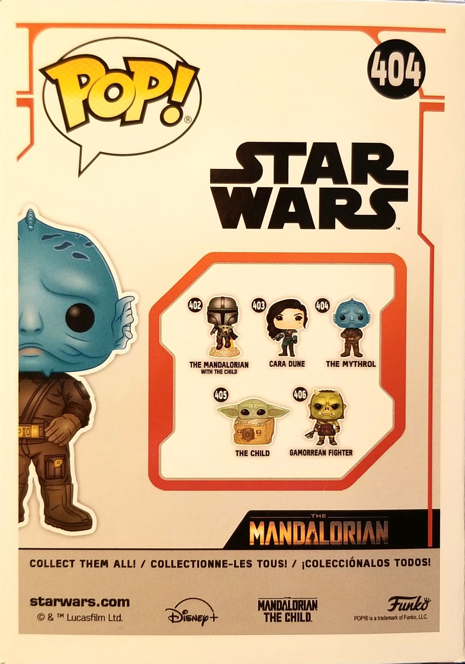 Funko Pop! Television: The Mandalorian Mythrol MANDO - Funko (Star Wars The Mandalorian) action figure collectible [Barcode 0889698509602] - Main Image 2