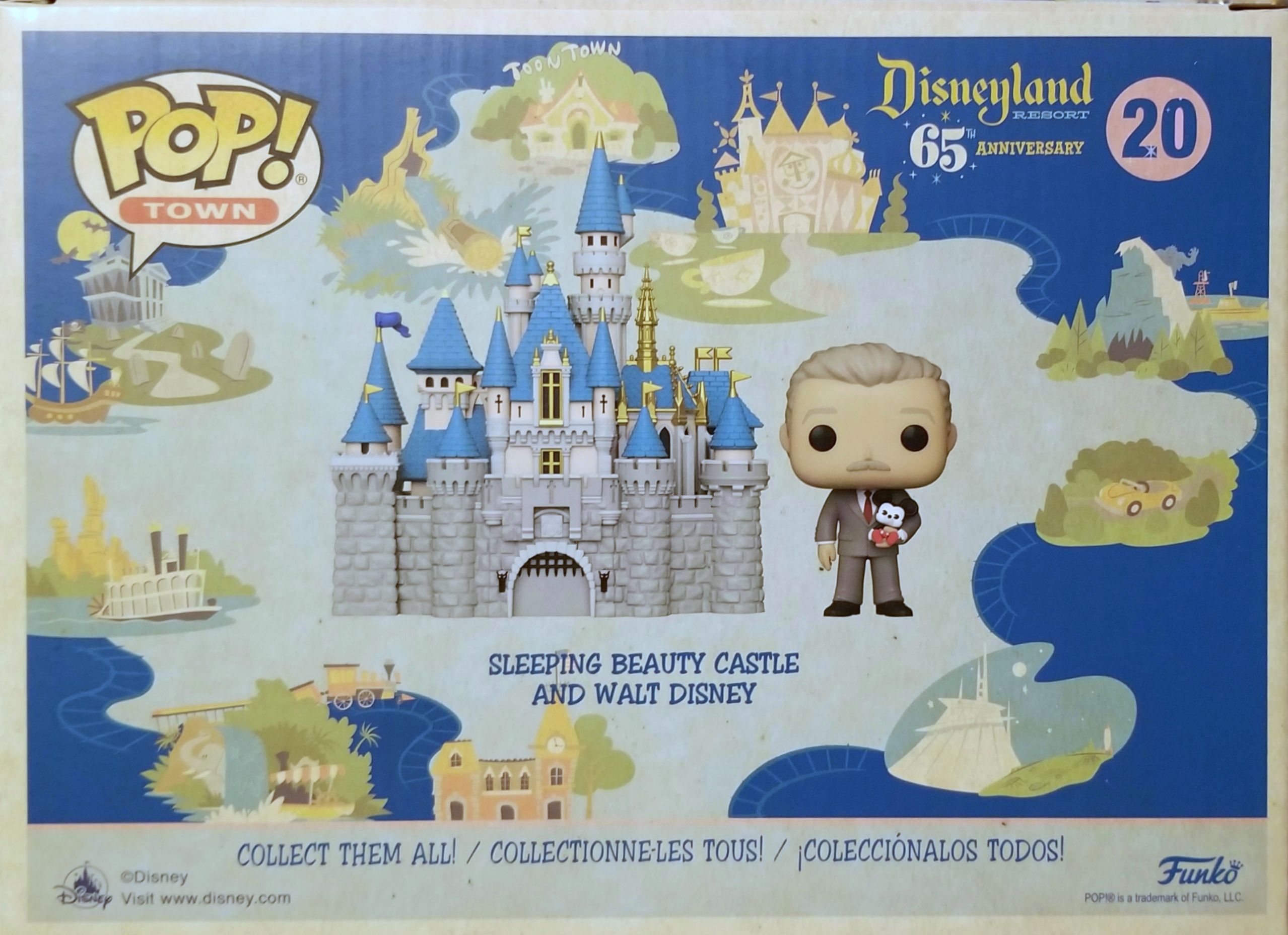 Funko Pop! Town - Sleeping Beauty Castle and Walt Disney - Funko (Disneyland 65th Anniversary) action figure collectible - Main Image 2