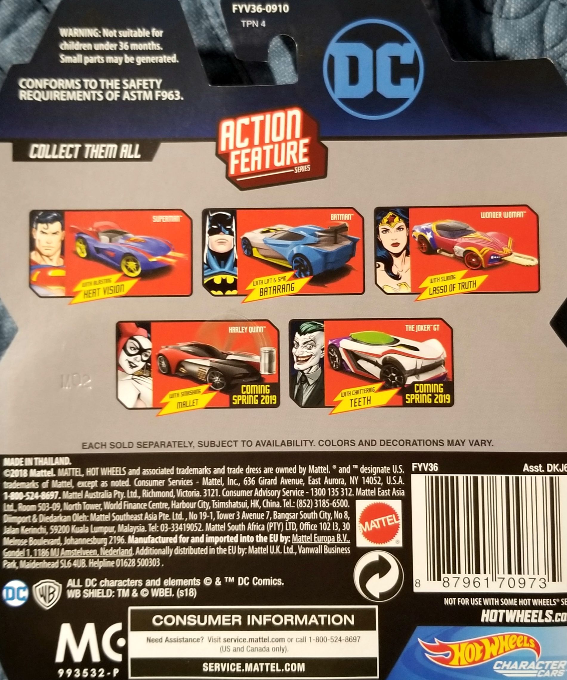 Hot Wheels DC Action Feature Wonder Woman - Hot Wheels from Mattel (Wonder Woman) action figure collectible [Barcode 0887961709735] - Main Image 2