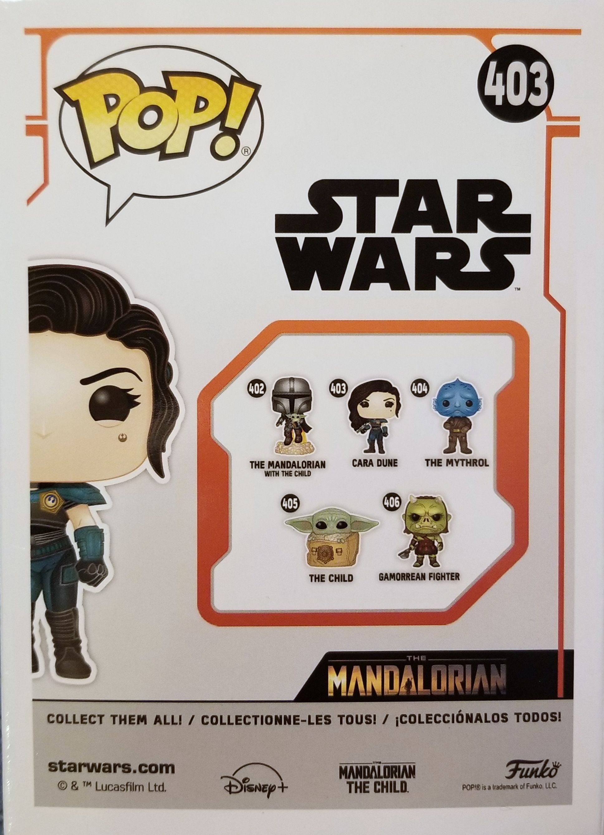 Funko Pop! Television: The Mandalorian Cara Dune Rebel Marshall MANDO - Funko (Star Wars Mandalorian) action figure collectible [Barcode 0889698509619] - Main Image 2