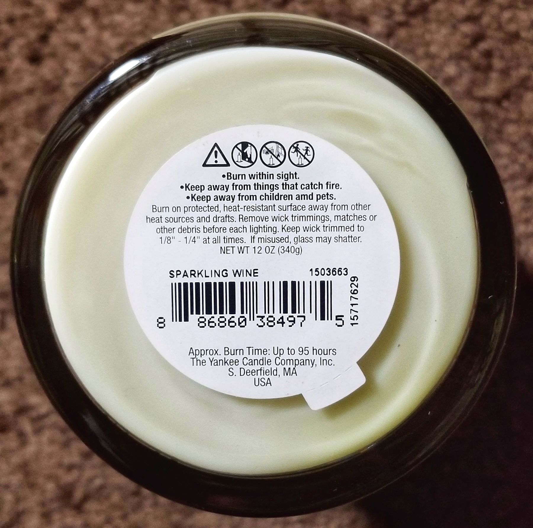 CANDLE: Christmas Yankee Sparkling Wine xdrink - Yankee Candle (Christmas Candles) action figure collectible - Main Image 2