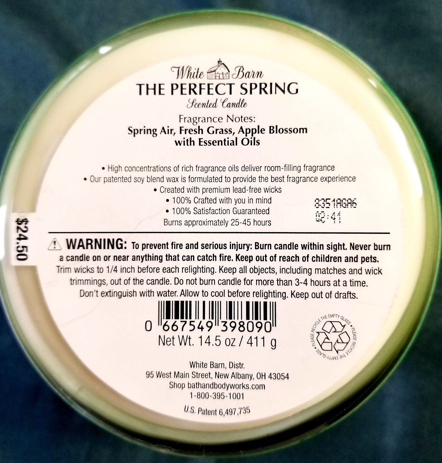 CANDLE: SPRING Bath & Bodyworks Perfecr Spring - Bath & Bodyworks Candle (Spring Candles) action figure collectible - Main Image 2