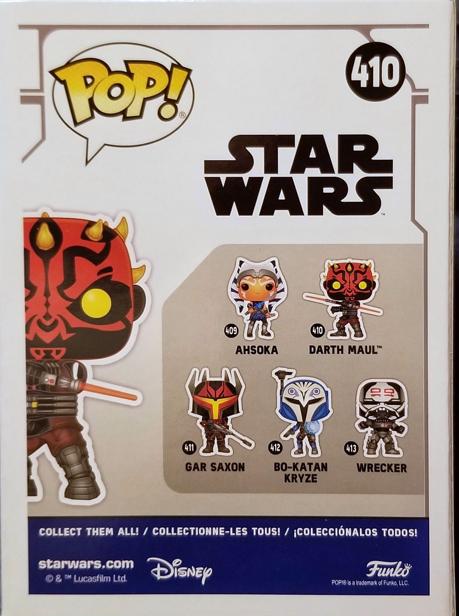 Funko Pop! : Star Wars Television Darth Maul TCW - Funko (Star Wars The Clone Wars Animated series) action figure collectible [Barcode 0889698520256] - Main Image 2