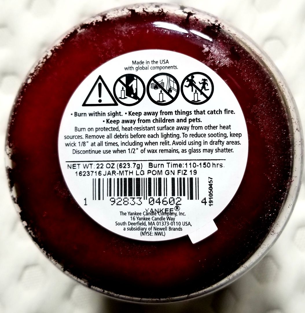 CANDLE: Christmas Yankee Pomegranate Gin Fizz xdrink - Yankee Candle (Christmas Candle) action figure collectible [Barcode 192833046024] - Main Image 2