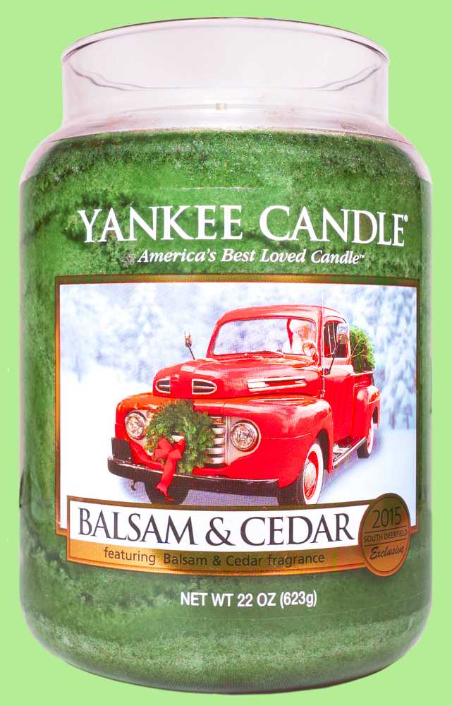 CANDLE: Christmas Yankee Balsam & Cedar Deerfield Exclusive 2015 - Yankee Candle (Christmas Candles) action figure collectible - Main Image 3