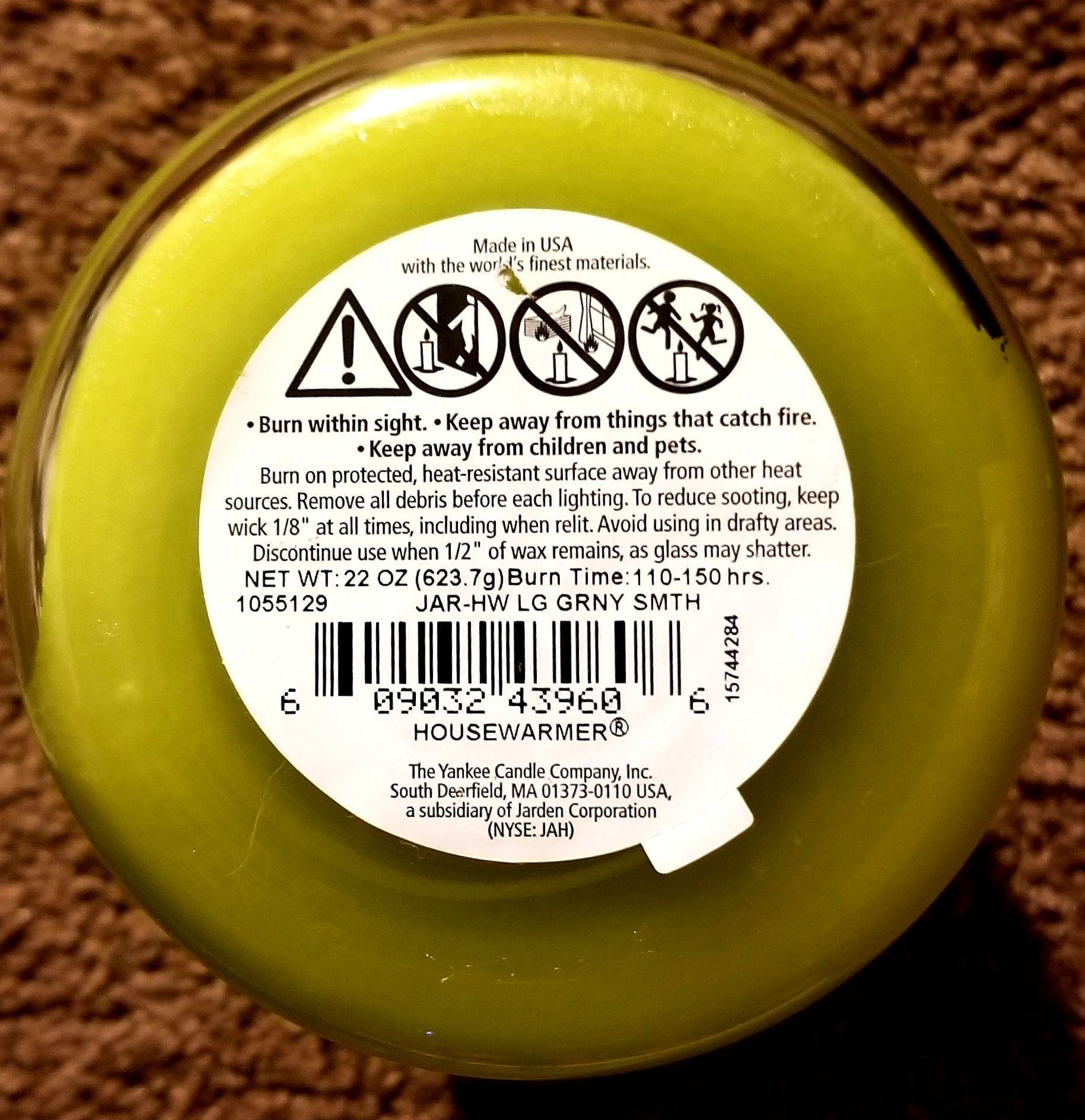 CANDLE: Autumn Yankee Granny Smith - Yankee Candle (Autumn Candles) action figure collectible - Main Image 2