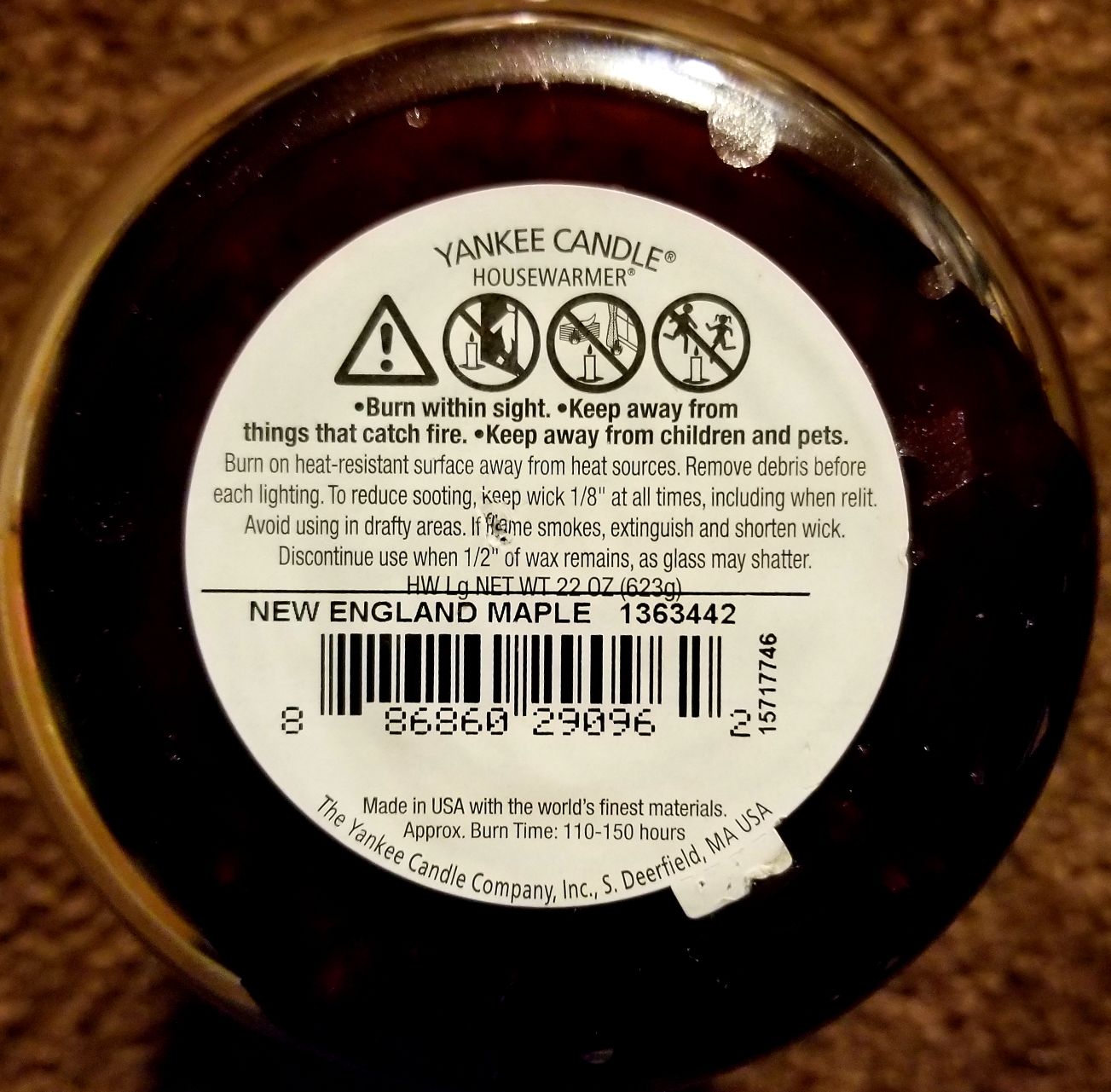 CANDLE: Yankee Candle Headquarters Exclusives New England Maple Candy - Yankee Candle (Yankee Exclusives) action figure collectible - Main Image 2