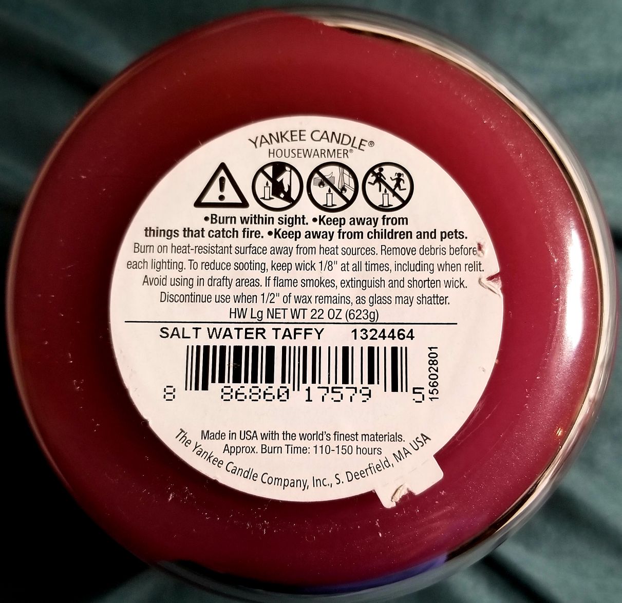 CANDLE: Summer Treats Yankee Saltwater Taffy - Yankee Candle (Summer Candles) action figure collectible [Barcode 886860175795] - Main Image 2