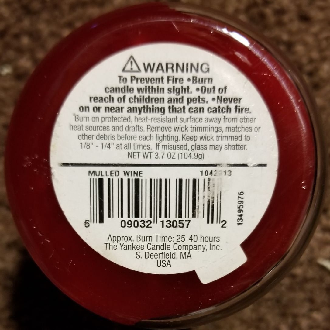 CANDLE: Wine Yankee Mulled Wine - Yankee Candle (Wine & Sangria Candles) action figure collectible - Main Image 2