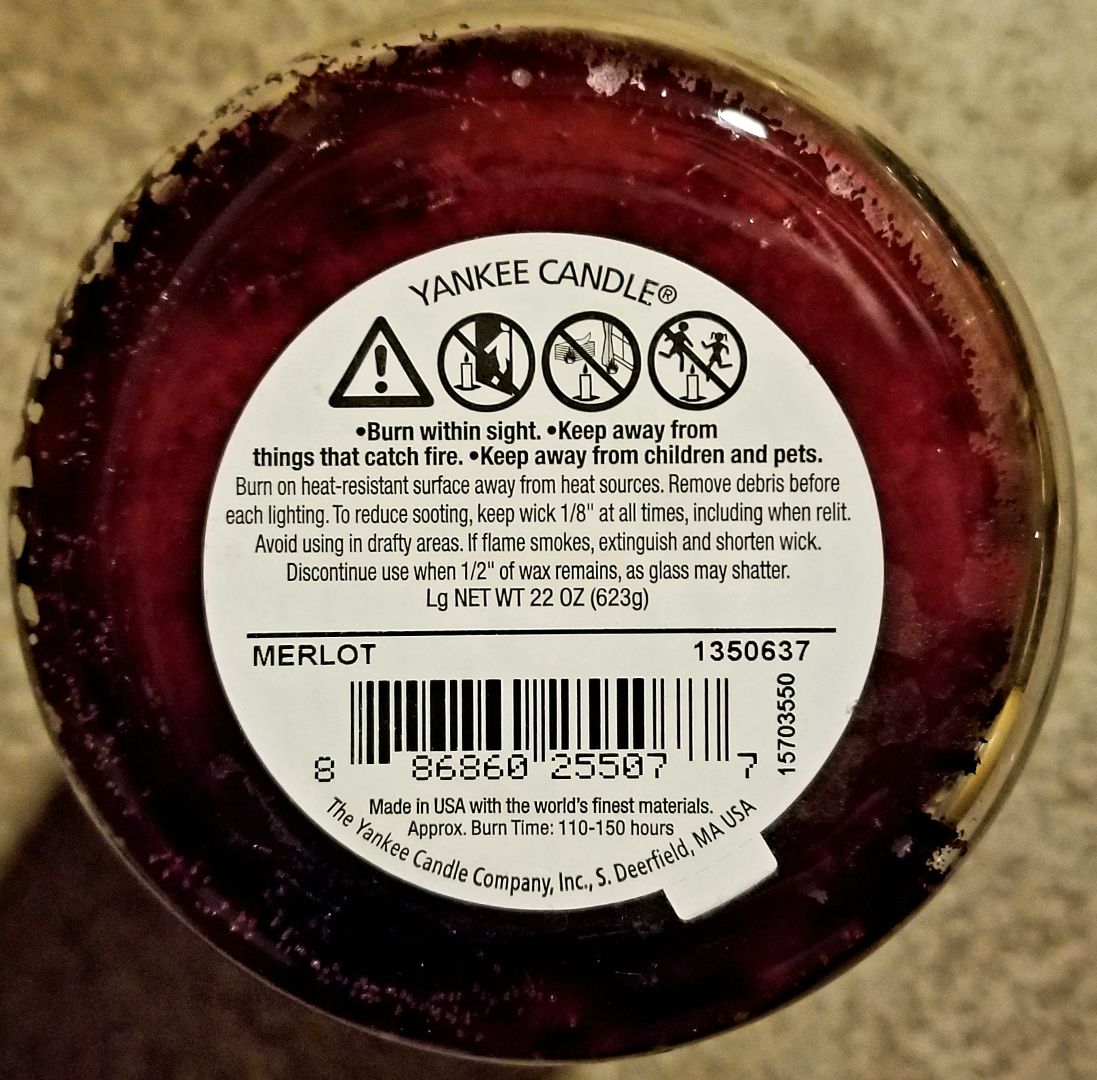 CANDLE: Wine Yankee Merlot - Yankee Candle (Wine & Sangria Candles) action figure collectible - Main Image 2