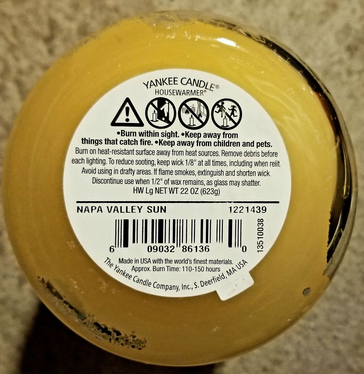 CANDLE: Wine Yankee Napa Valley Sunset 2013 - Yankee Candle (Wine & Sangria Candles) action figure collectible - Main Image 2