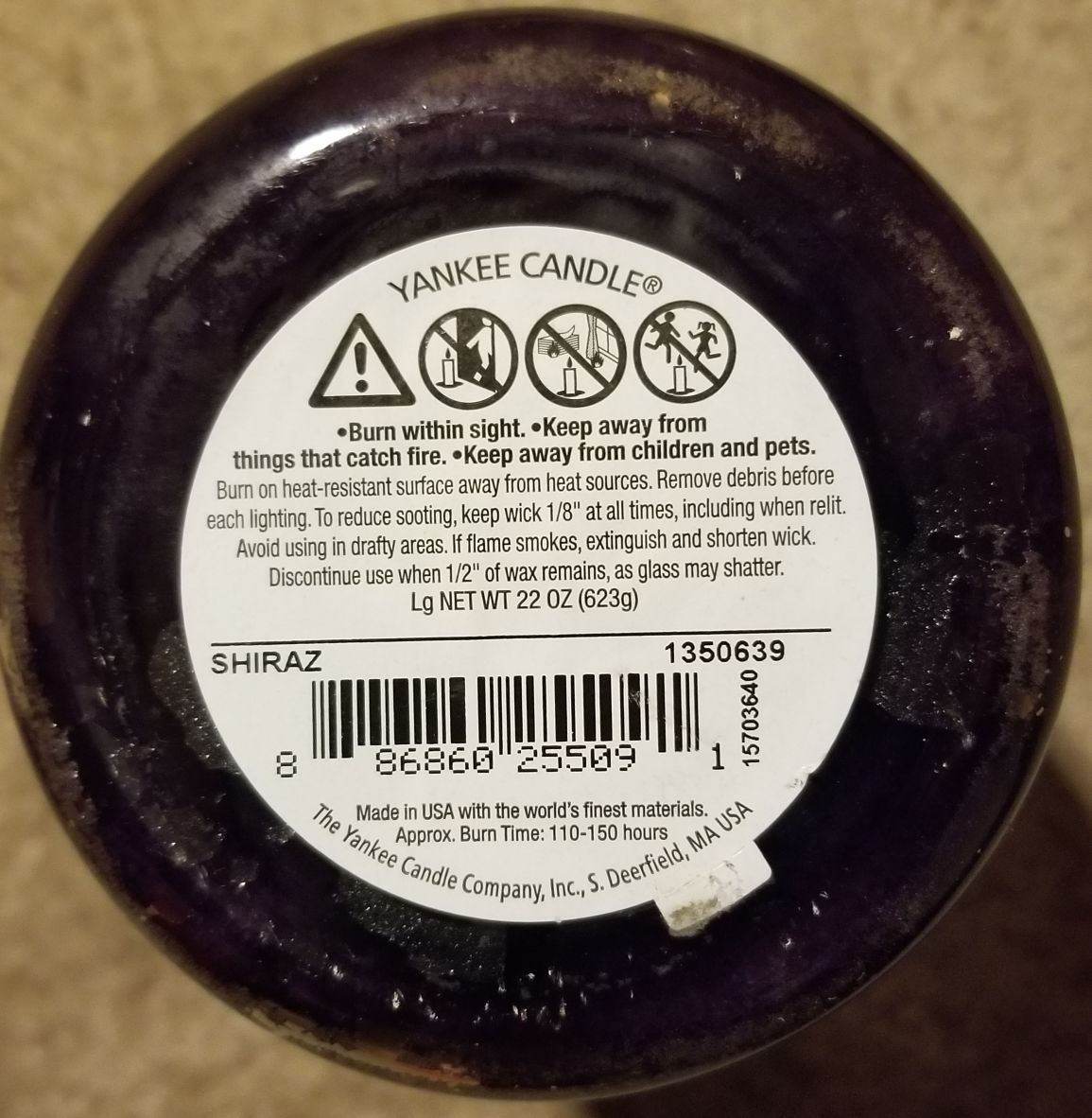 CANDLE: Wine Yankee Shiraz - Yankee Candle (Wine & Sangria Candles) action figure collectible - Main Image 2