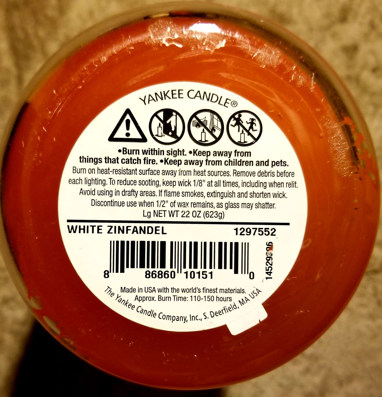 CANDLE: Wine Yankee White Zinfandel - Yankee Candle (Wine & Sangria Candles) action figure collectible - Main Image 2
