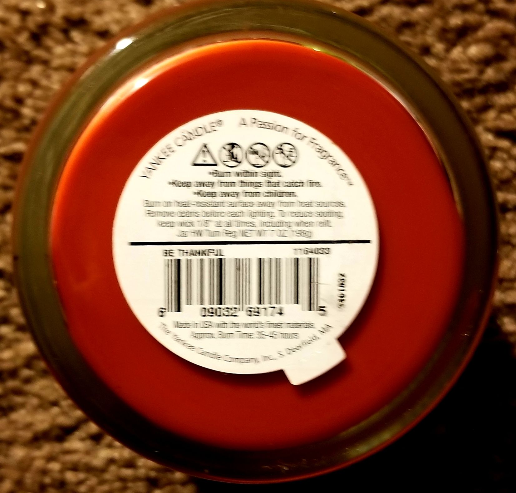 CANDLE: Thanksgiving Yankee Be Thankful 2015 - Yankee Candle (Thanksgiving Candles) action figure collectible - Main Image 2