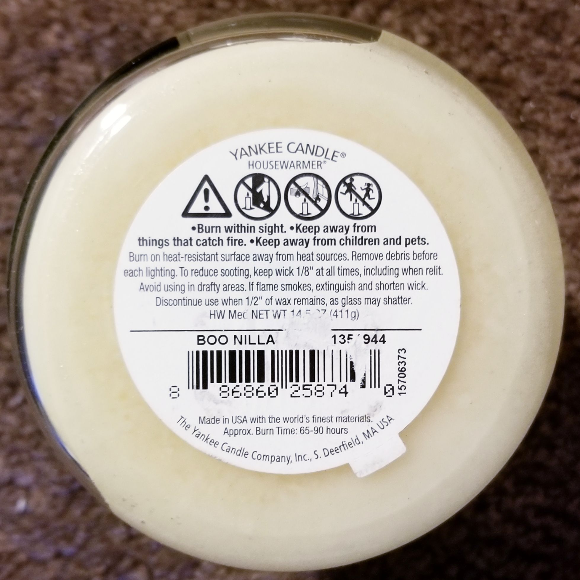 CANDLE: Halloween Yankee Boo-nilla 2015 - Yankee Candle (Halloween Candle) action figure collectible - Main Image 2