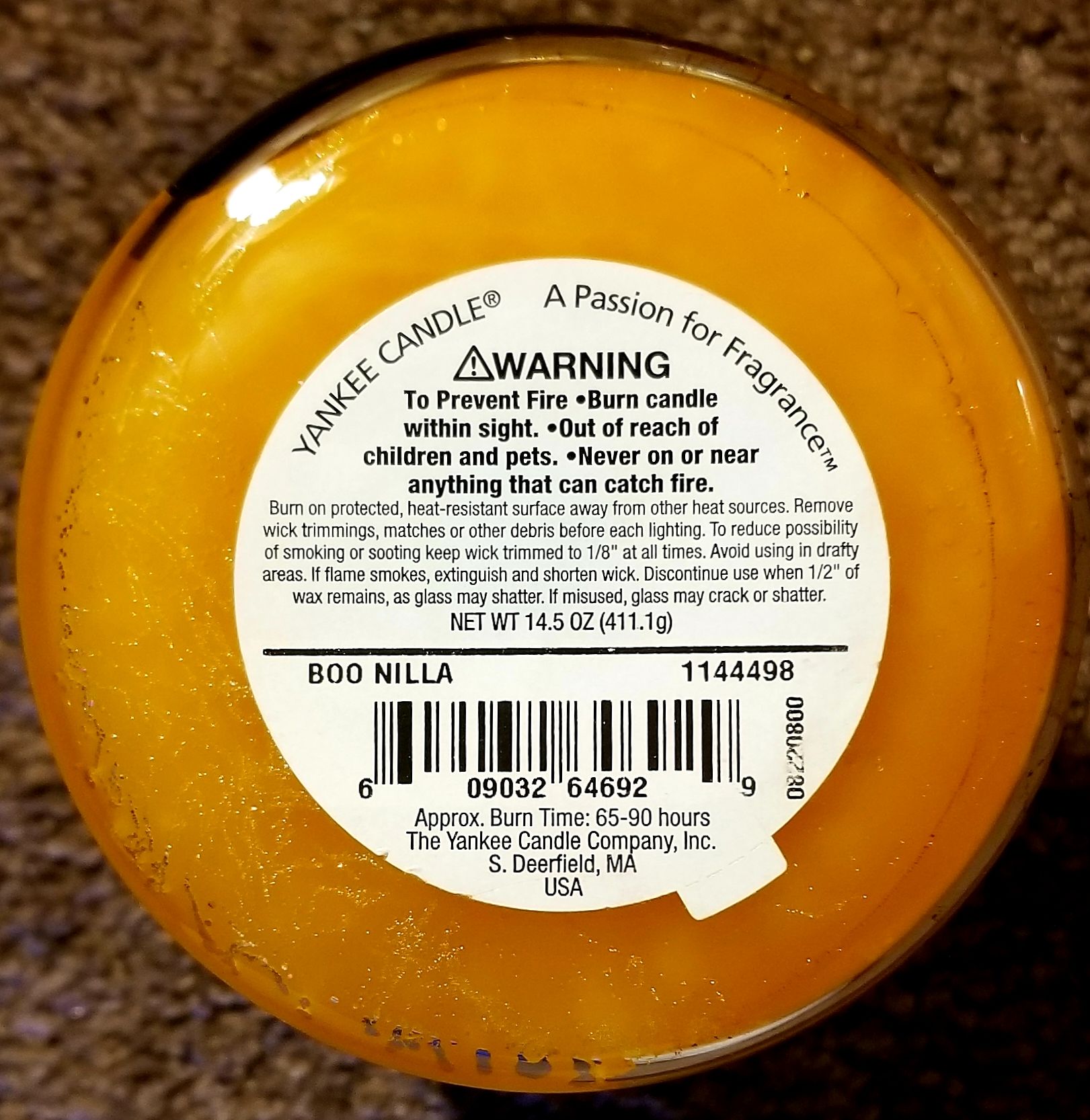 CANDLE: Halloween Yankee Boo-nilla 2008 - Yankee Candle (Halloween Candle) action figure collectible - Main Image 2