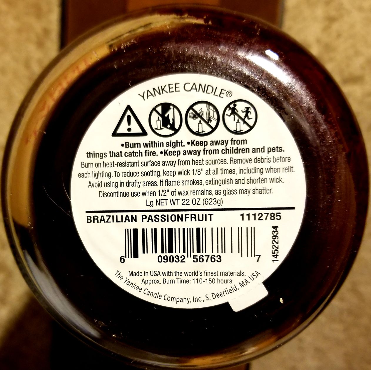 CANDLE: International Yankee Passion Fruit Brazil - Yankee Candle (International Candles) action figure collectible - Main Image 2