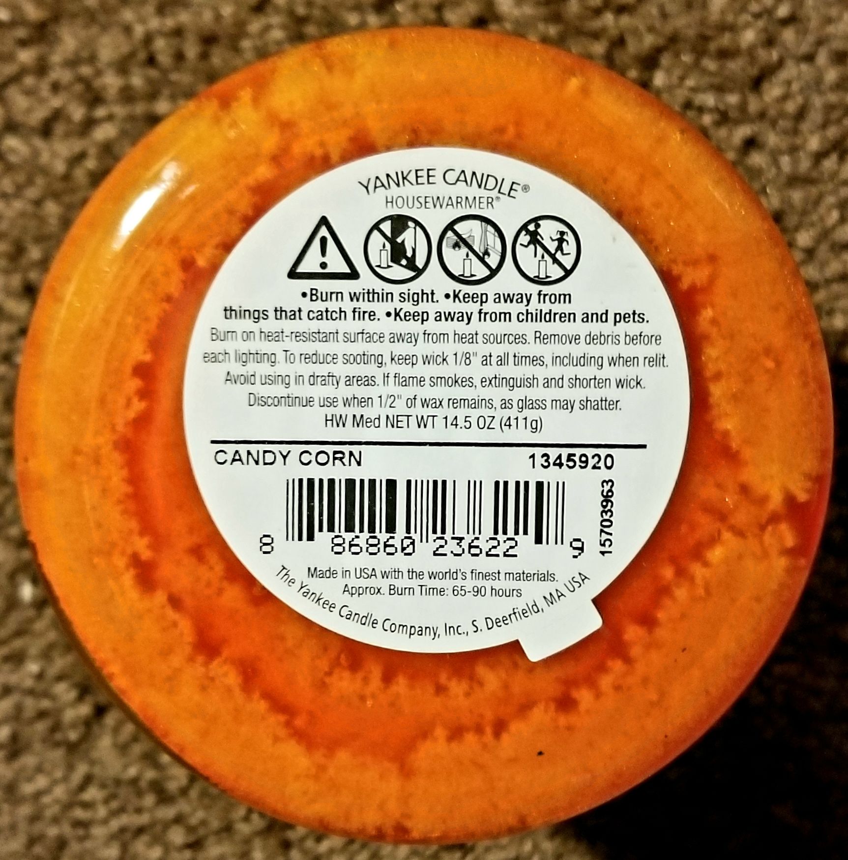 CANDLE: Halloween Yankee Candy Corn 2015 - Yankee Candle (Halloween Candle) action figure collectible - Main Image 2