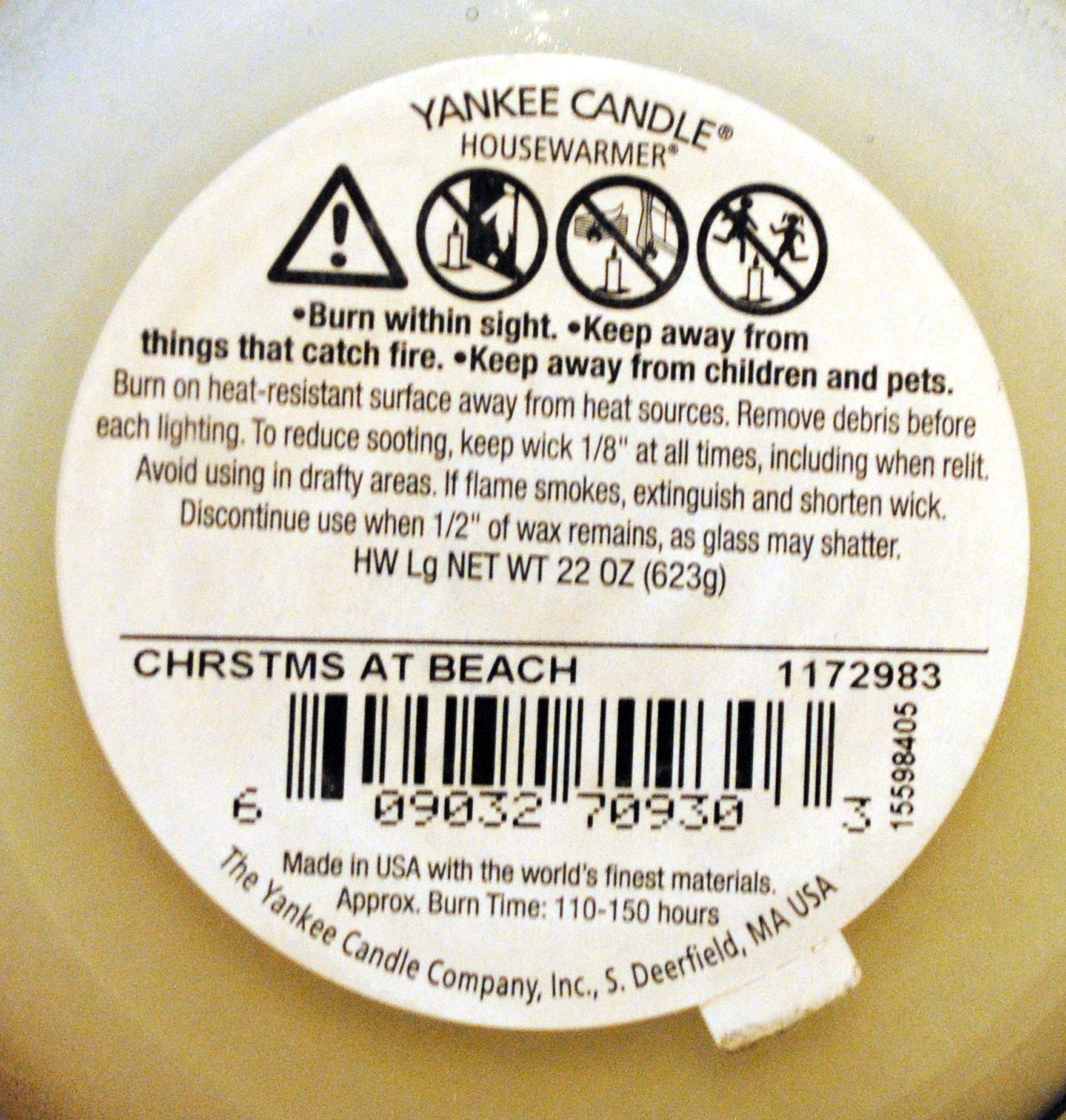 CANDLE: Christmas Yankee Christmas at the Beach - Yankee Candle (Christmas Candles) action figure collectible - Main Image 2