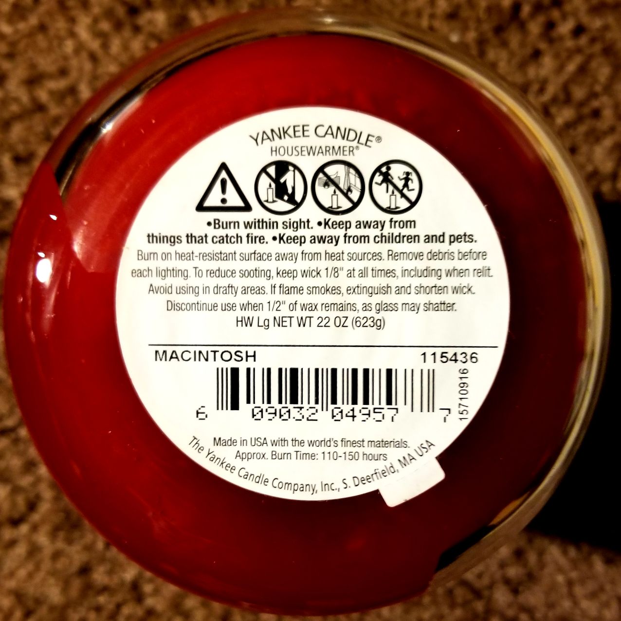 CANDLE: Autumn Candle Apple Festival 2016 - Yankee Candle (Autumn Candles) action figure collectible - Main Image 2