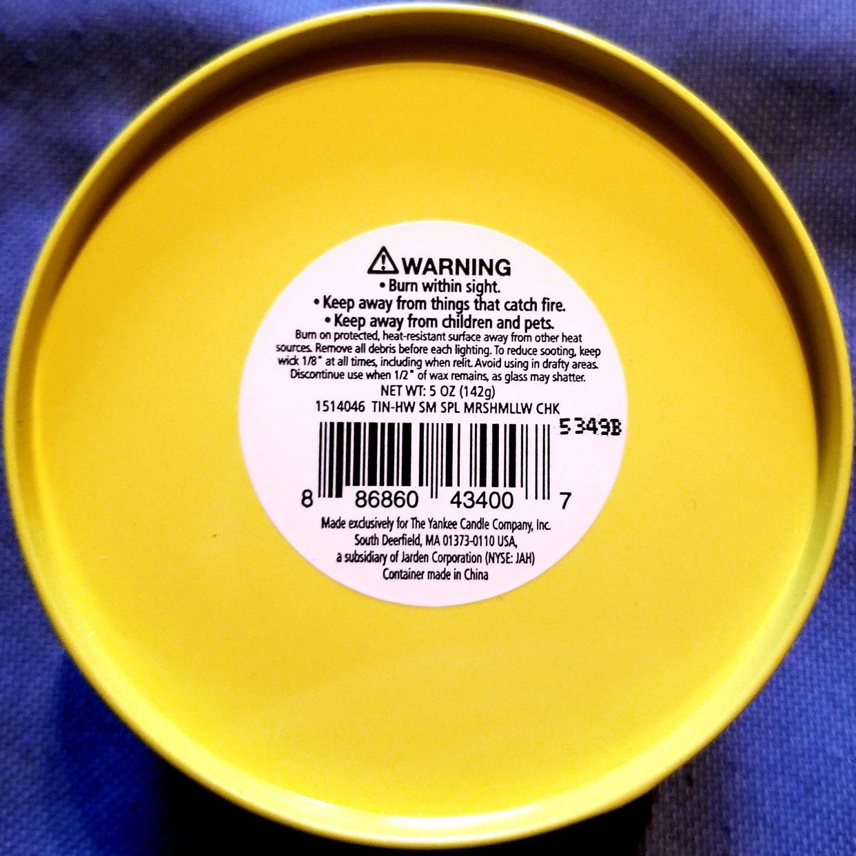 CANDLE: Easter Yankee Peeps Marshmallow Chicks Yellow Tin 2018 - Yankee Candle (Easter Candles) action figure collectible - Main Image 2