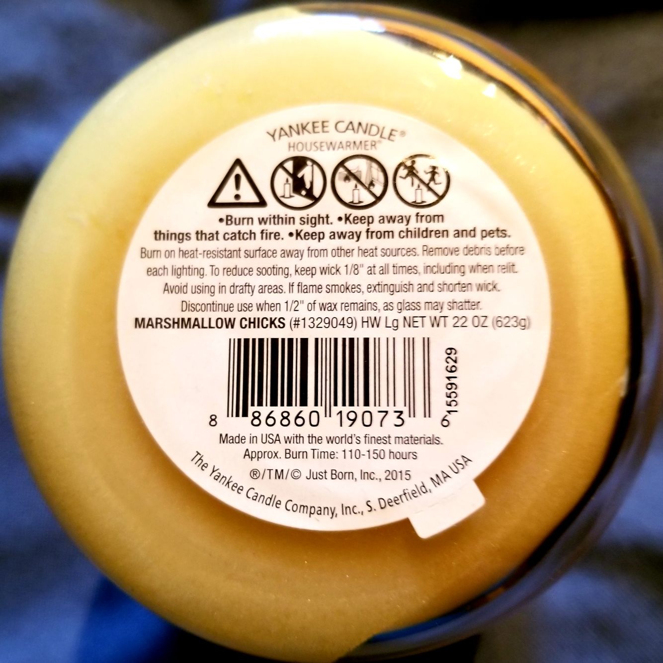 CANDLE: Easter Yankee Peeps Marshmallow Chicks Yellow 2015 - Yankee Candle (Easter Candles) action figure collectible - Main Image 2