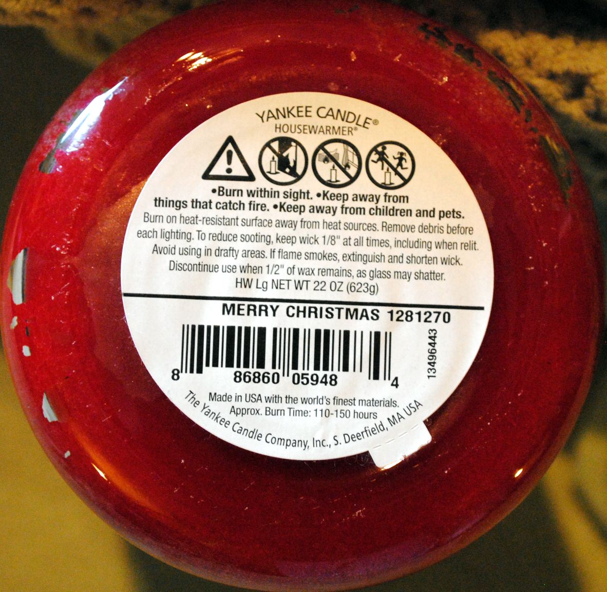 CANDLE: Christmas Yankee Merry Christmas 2013 - Yankee Candle (Christmas Candle) action figure collectible - Main Image 2