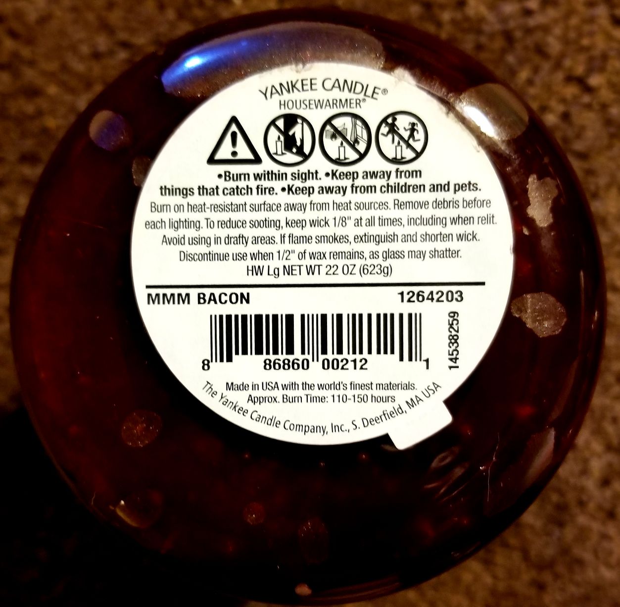 CANDLE: Food Yankee MMM Bacon 2014 - Yankee Candle (Food Candles) action figure collectible - Main Image 2