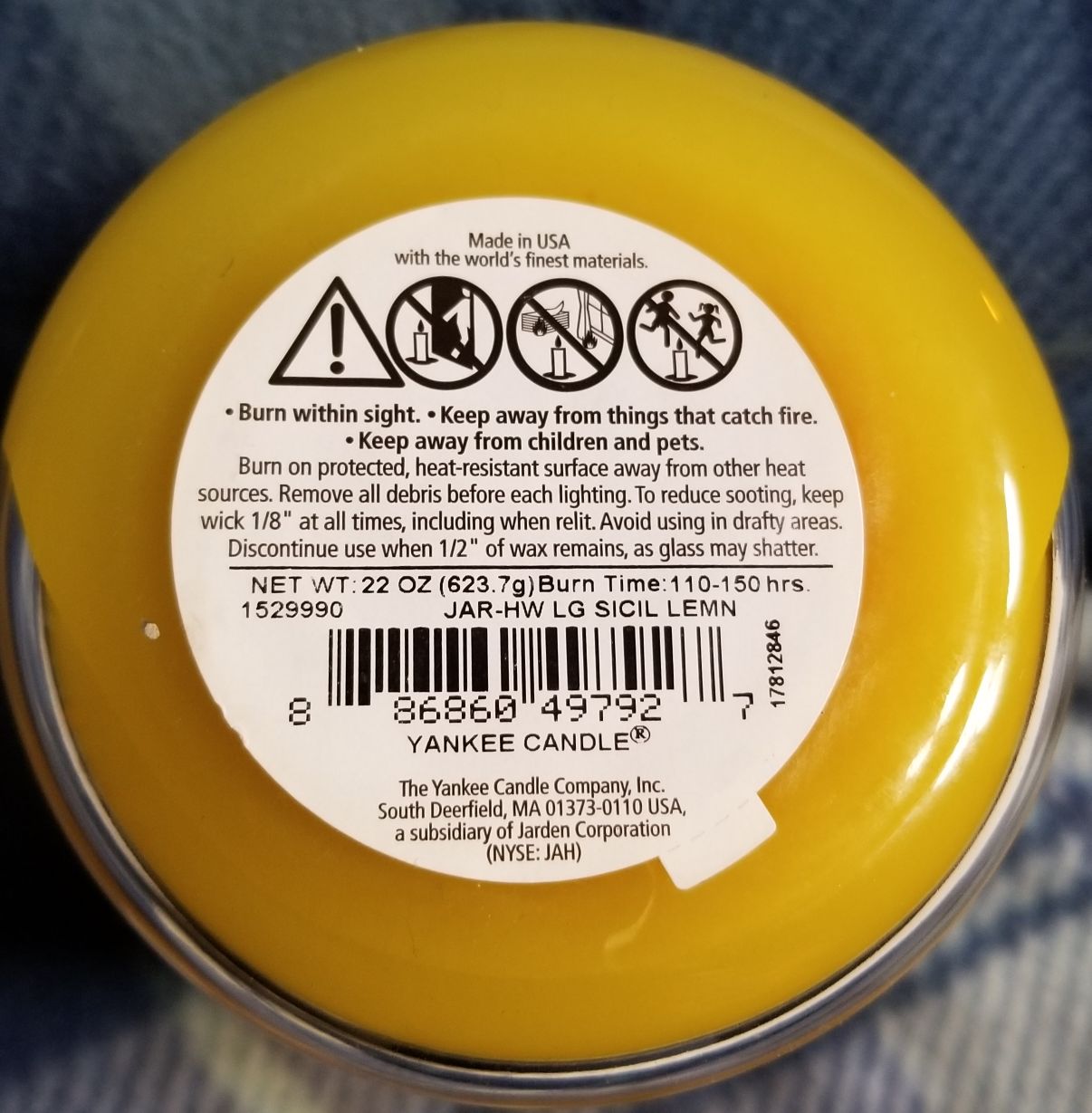 CANDLE: Mediterranean Escape Yankee Sicilian Lemon - Yankee Candle (Mediterranean Escape) action figure collectible - Main Image 2