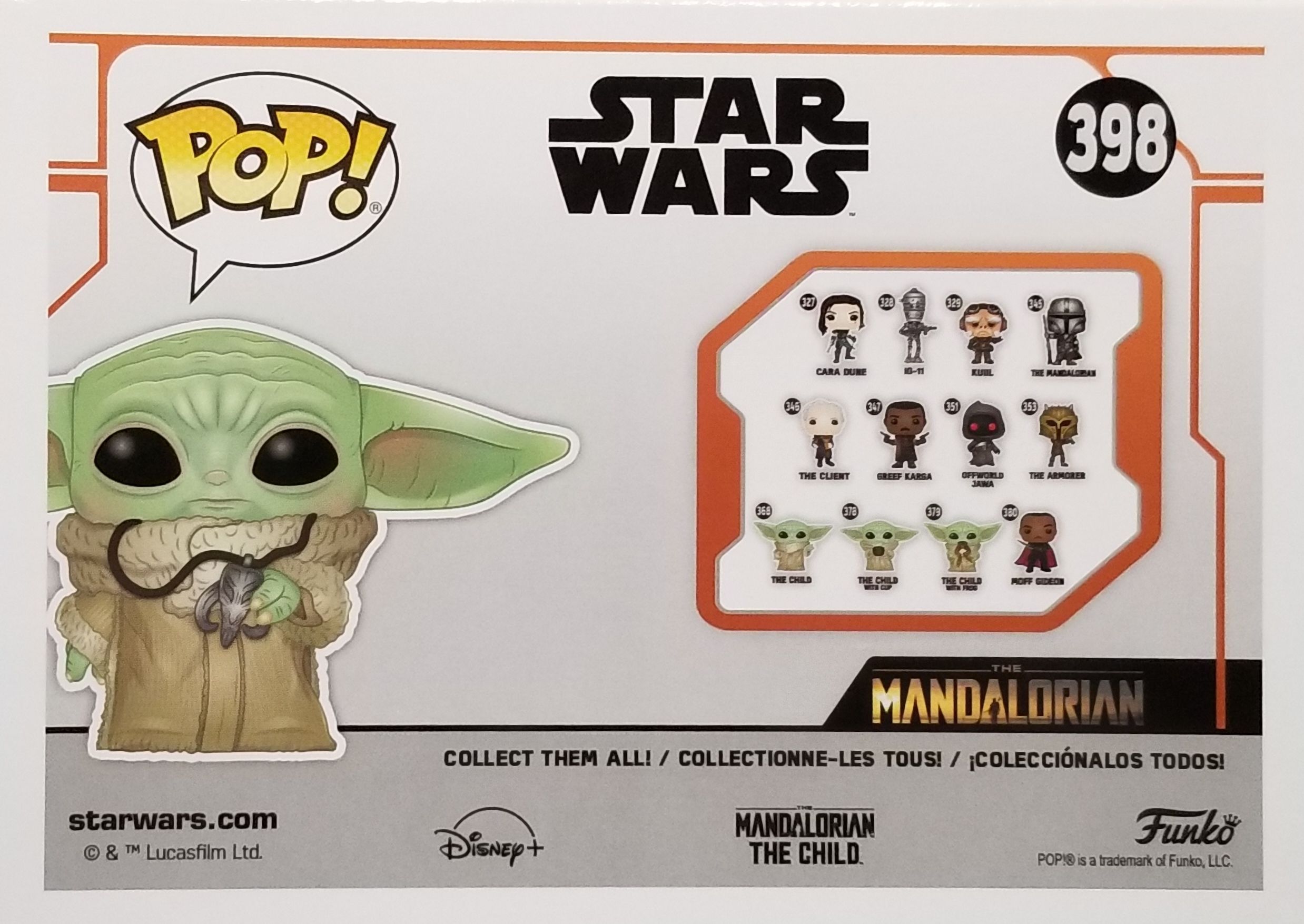 Funko Pop! Television: The Mandalorian - Grogu with Necklace Pendant MANDO - Funko (Star Wars The Mandalorian) action figure collectible [Barcode 0889698502115] - Main Image 2