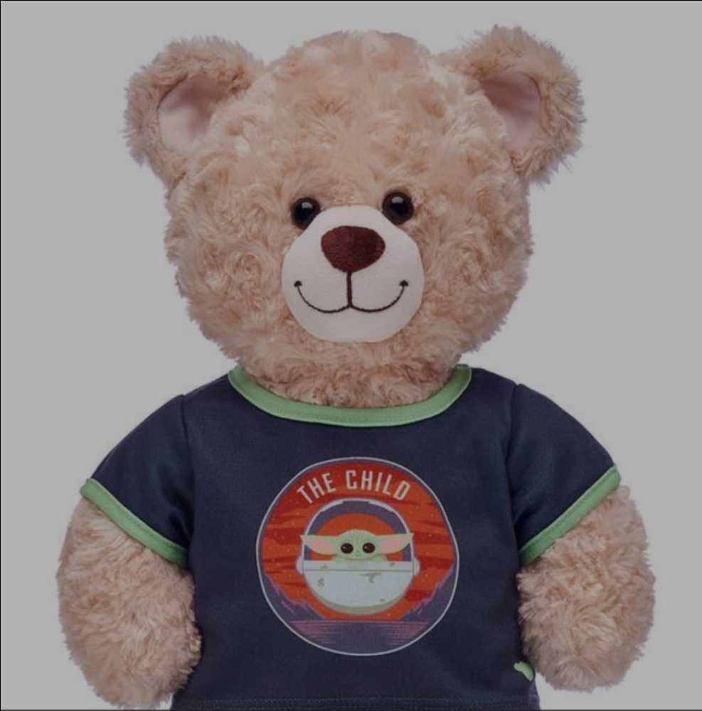 Build A Bear Star Wars Grogu - Blue Shirt MANDO - Build A Bear (Star Wars - The Mandalorian) action figure collectible - Main Image 3