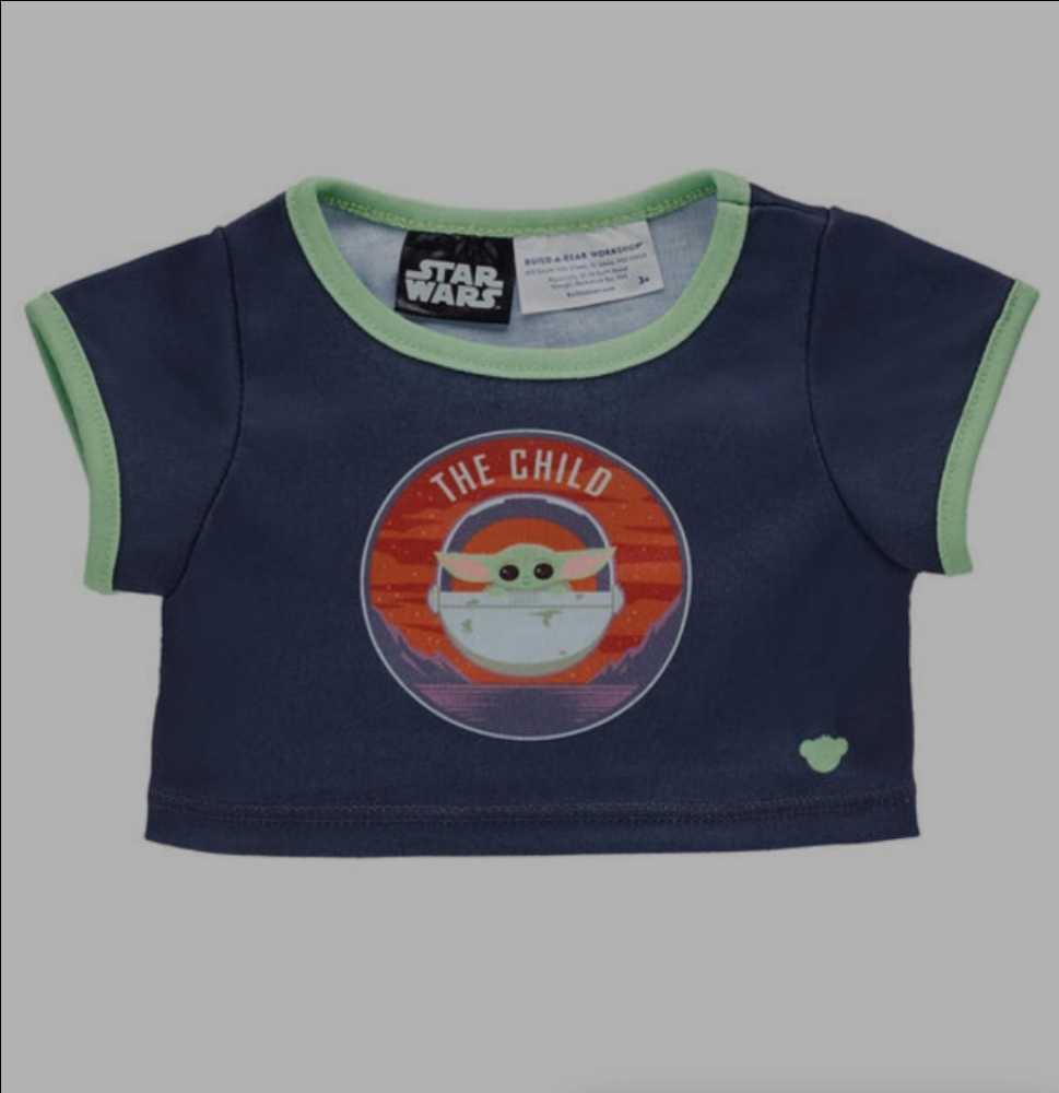 Build A Bear Star Wars Grogu - Blue Shirt MANDO - Build A Bear (Star Wars - The Mandalorian) action figure collectible - Main Image 4