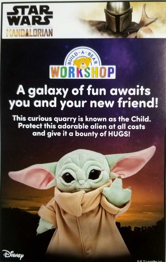 Build A Bear Star Wars Grogu - 14 inch Stuffed Figure Toy MANDO - Build A Bear (Star Wars The Mandalorian) action figure collectible [Barcode 889794060922] - Main Image 4