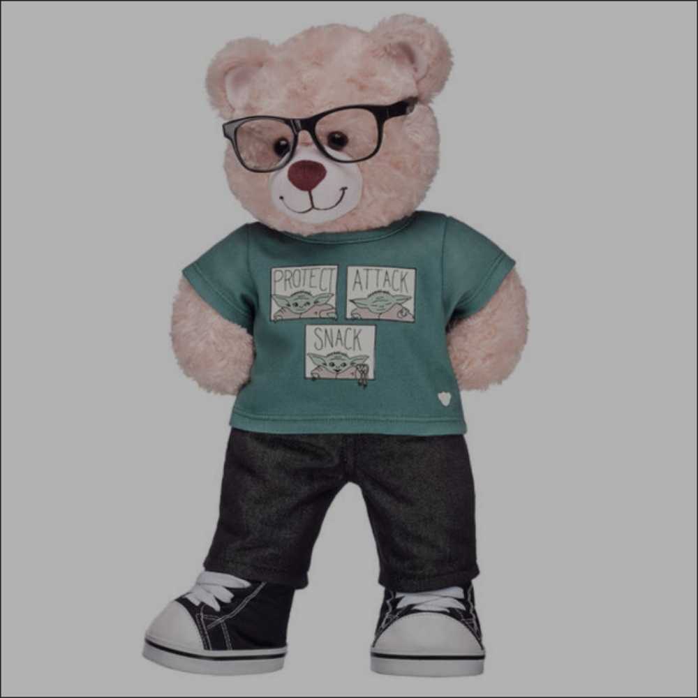 Build A Bear Star Wars Grogu - Green Shirt MANDO - Build A Bear (Star Wars The Mandalorian) action figure collectible [Barcode 889794062131] - Main Image 3