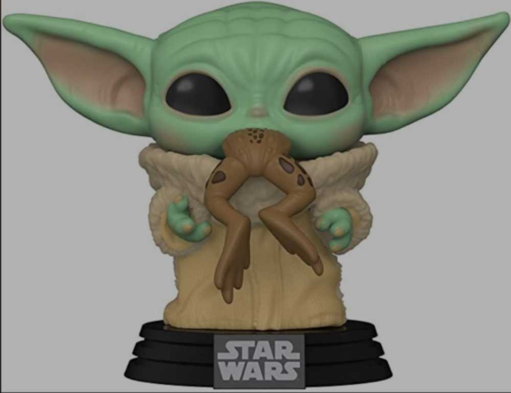 Funko Pop! Television: The Mandalorian - Grogu MANDO - Funko (Star Wars The Mandalorian) action figure collectible [Barcode 0889698499323] - Main Image 3