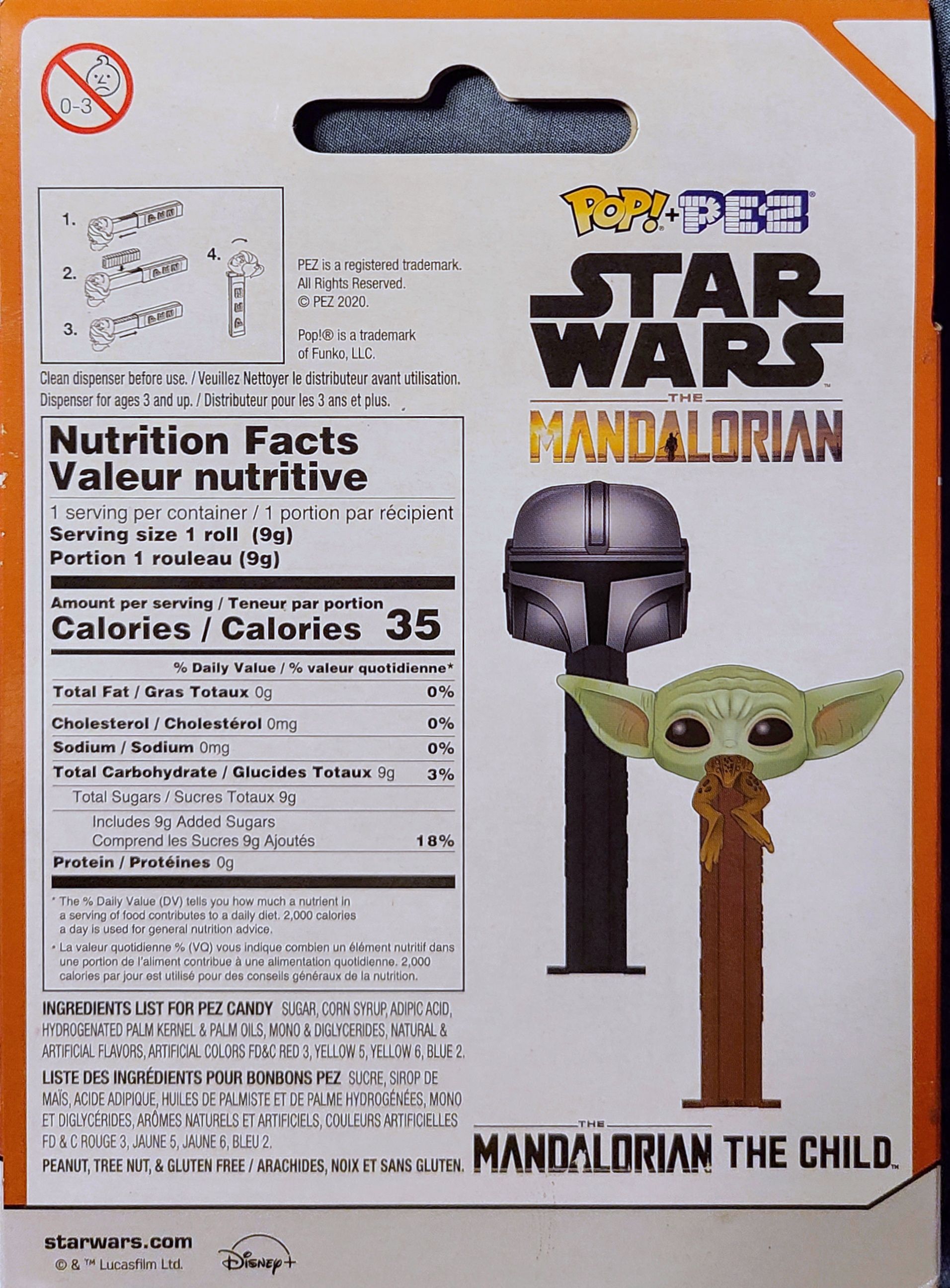 Funko Pop! PEZ: The Mandalorian - Din Djarin & Grogu MANDO - Funko (Star Wars The Mandalorian) action figure collectible [Barcode 889698521536] - Main Image 2