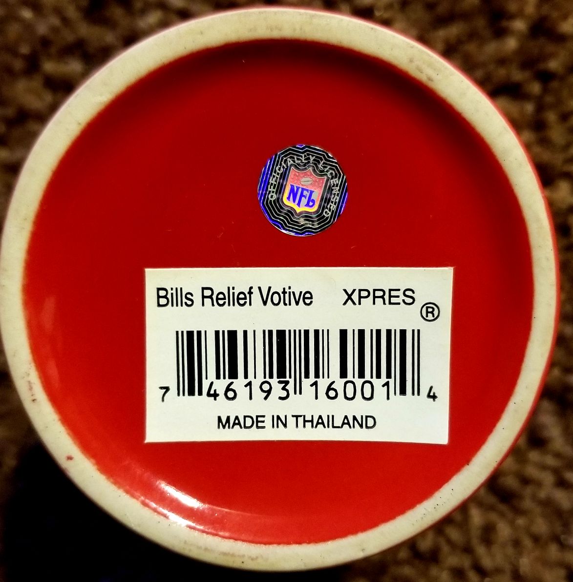 CANDLE: Football Buffalo Bills Votive Holder 2015 - NFL (Sports Candles) action figure collectible - Main Image 2