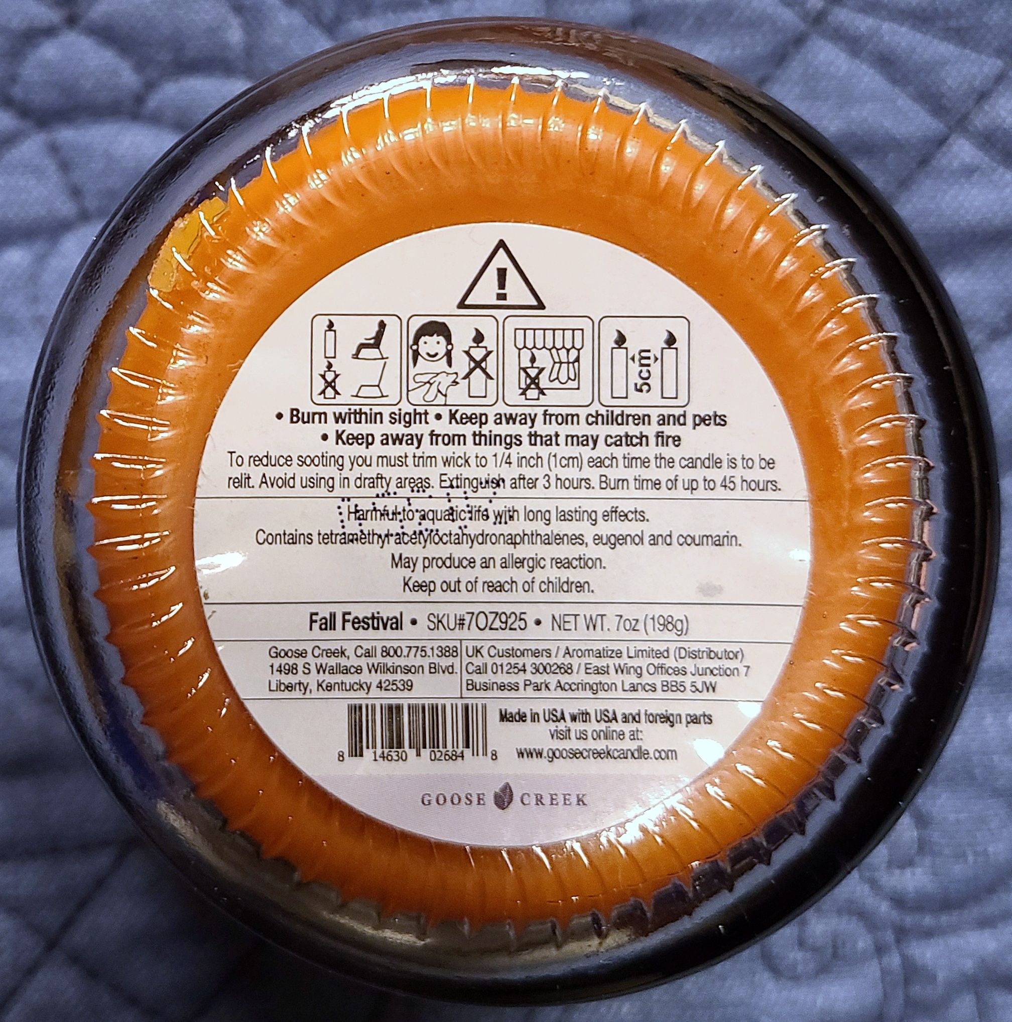 CANDLE: Halloween Goose Creek Fall Festival 2020 - Goose Creek Candle (Halloween Candle) action figure collectible [Barcode 814630026848] - Main Image 2