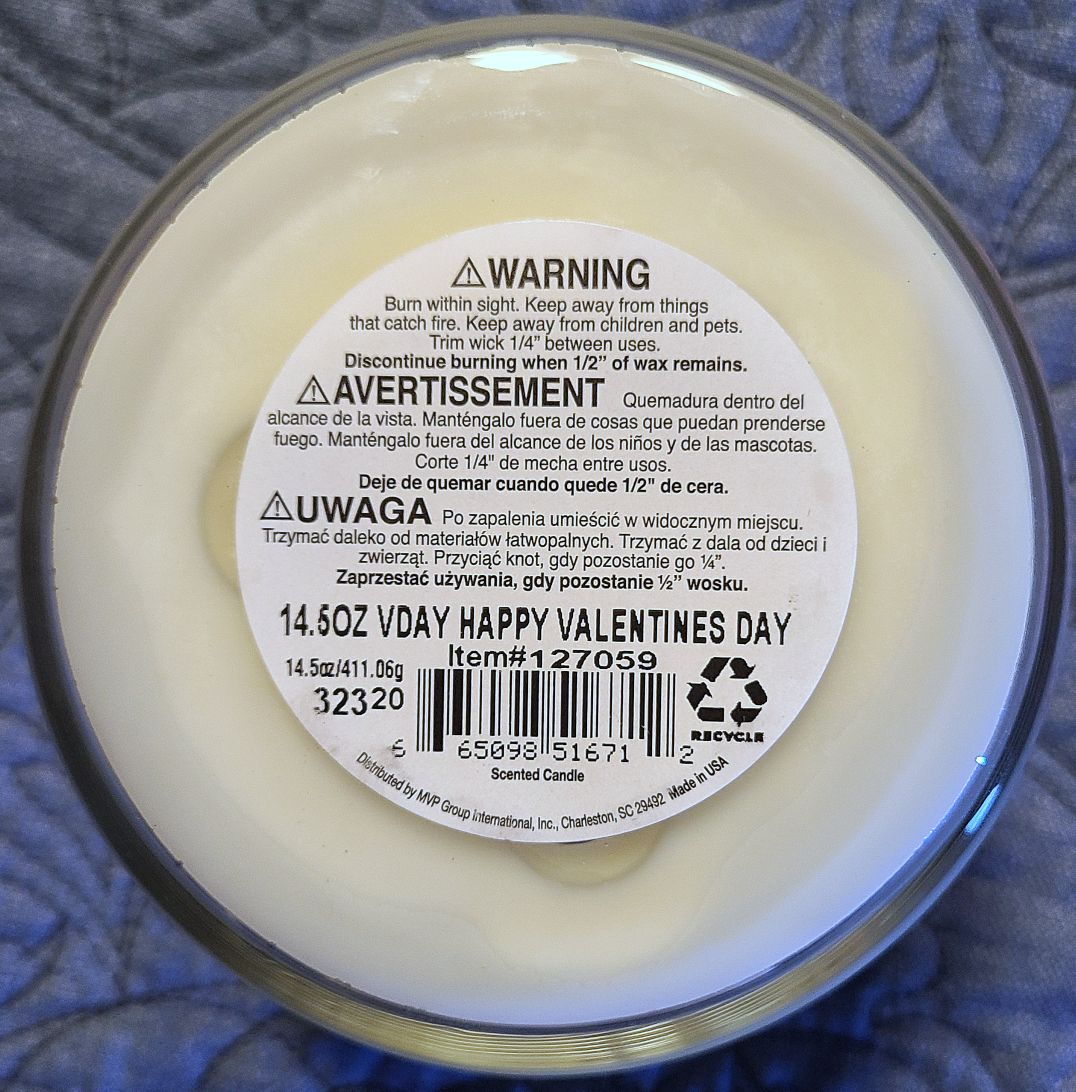 CANDLE: Valentine’s Day Colonial Candle Happy 2021  - Colonial Candle (Valentine’s Day Candles) action figure collectible [Barcode 665092516718] - Main Image 2