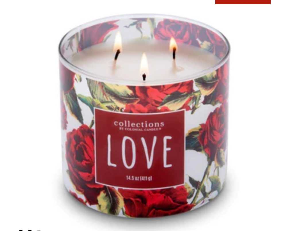 CANDLE: Valentine’s Day Colonial Candle LOVE 2021 - Colonial Candle (Valentine’s Day Candles) action figure collectible [Barcode 665098516699] - Main Image 4