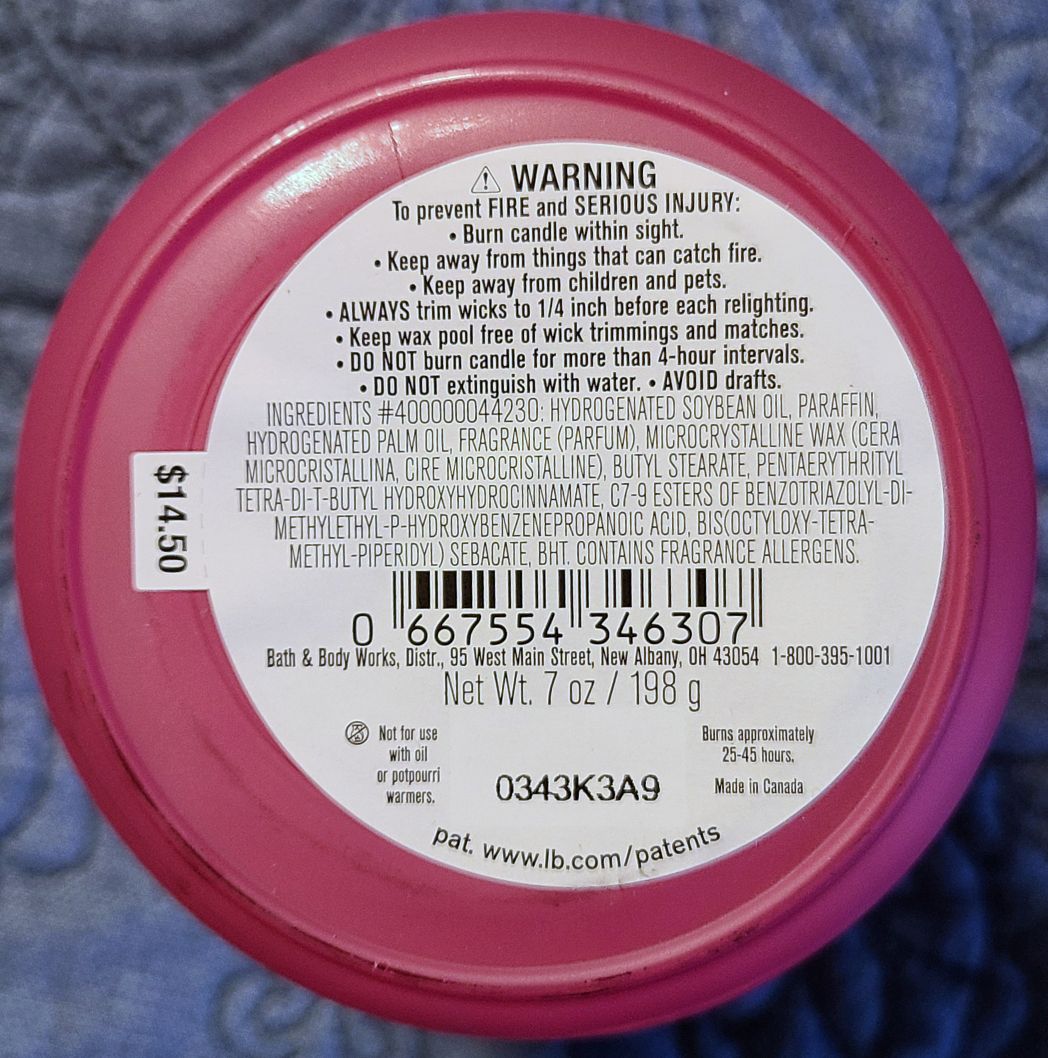 CANDLE: Valentine’s Day Bath & Bodyworks Let Love Rule Singel Wick Raspberry Tangerine 2021 - Bath & Bodyworks Candle (Valentine’s Day Candles) action figure collectible [Barcode 4075178877637] - Main Image 2