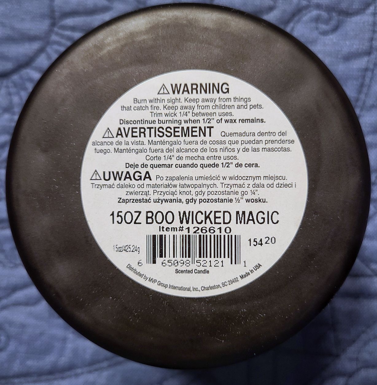 CANDLE: Halloween Colonial Wicked Magic Magic 2020 - Colonial Candle (Halloween Candle) action figure collectible [Barcode 665098521211] - Main Image 2