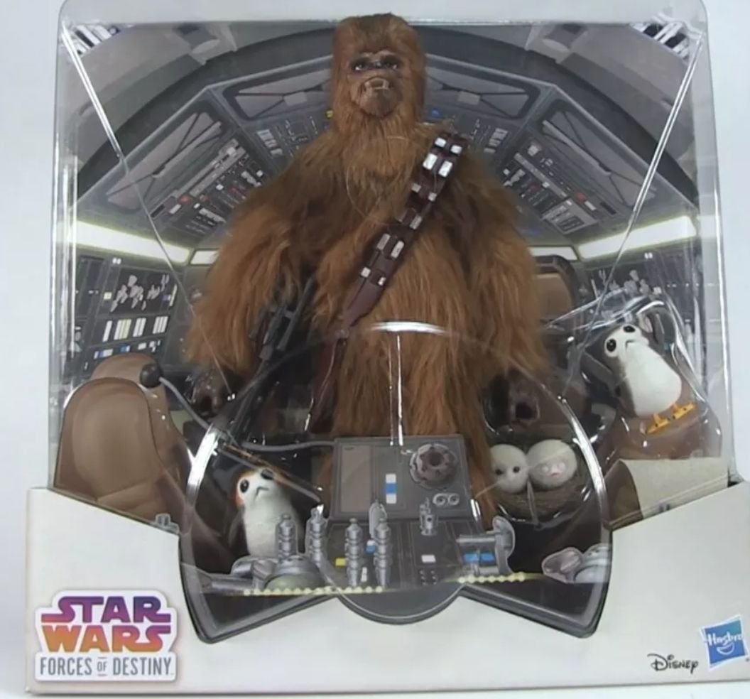 Forces Of Destiny Roaring Chewbacca Doll And Porgs Set Sdcc 2018 Hasbro Exclusive Star Wars TLJ - Hasbro (Star Wars Forces of Destiny Animated Series) action figure collectible [Barcode 630509746187] - Main Image 2