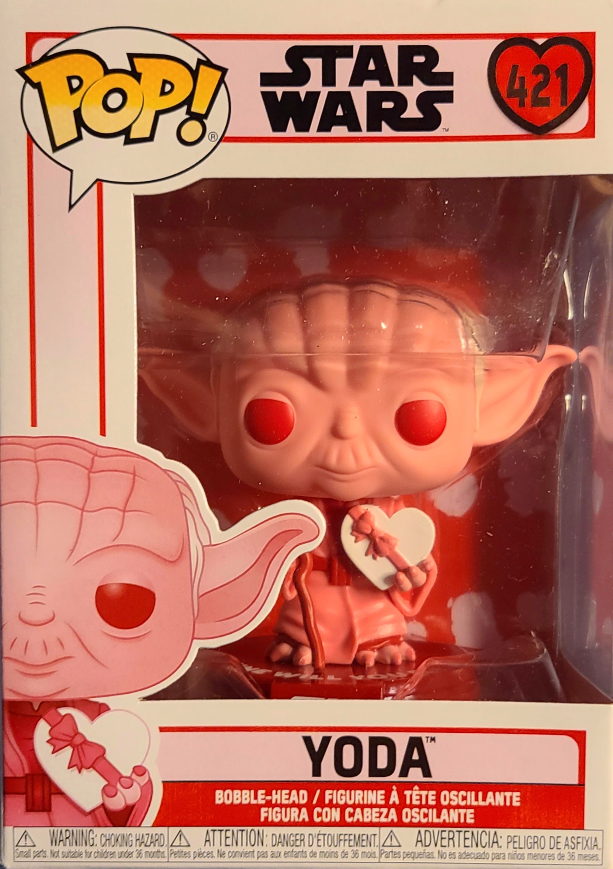 Funko Pop! Movies: Star Wars Yoda Valentine’s Day Edition - Funko (Star Wars Funko!) action figure collectible [Barcode 0889698528702] - Main Image 1