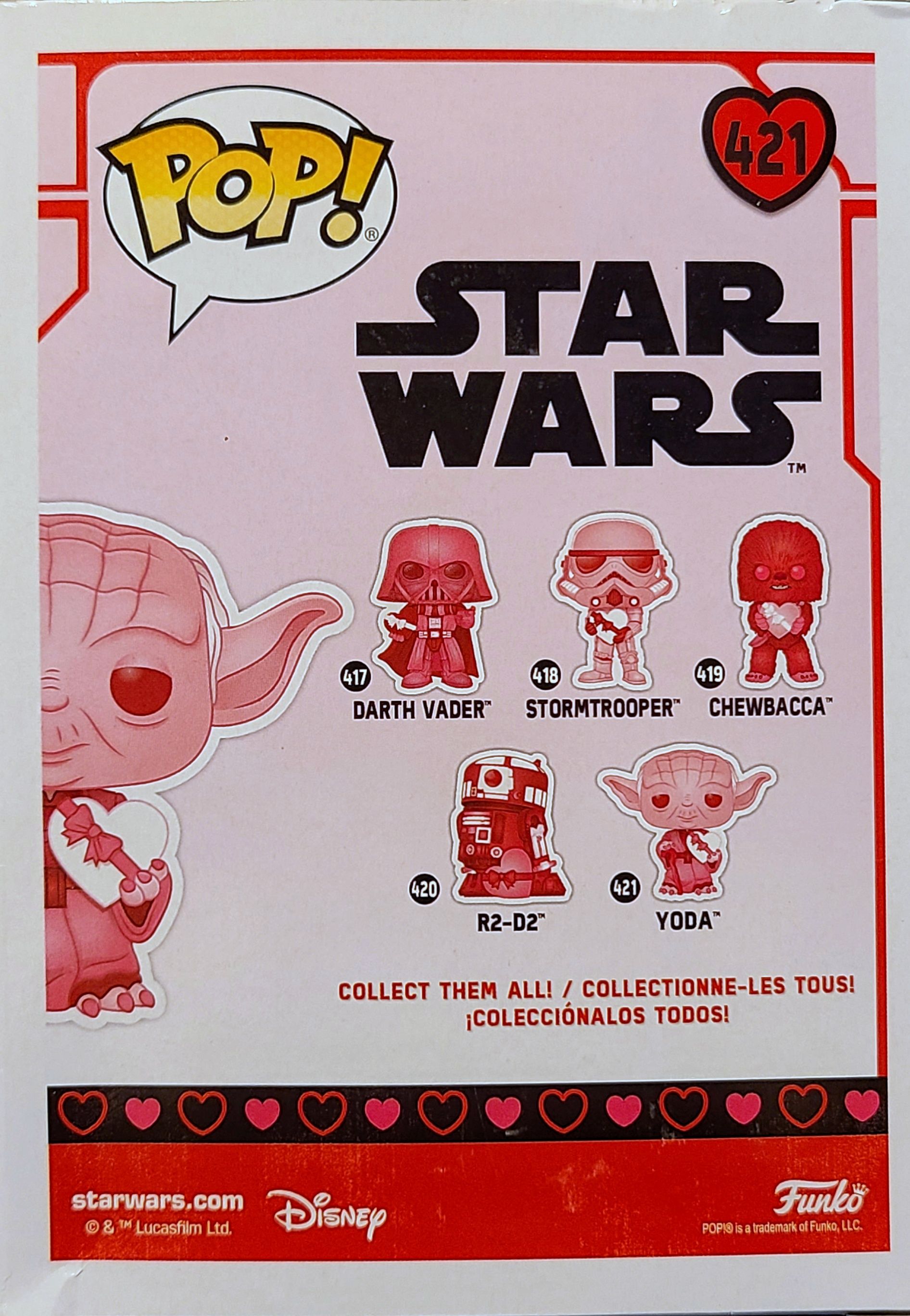 Funko Pop! Movies: Star Wars Yoda Valentine’s Day Edition - Funko (Star Wars Funko!) action figure collectible [Barcode 0889698528702] - Main Image 2