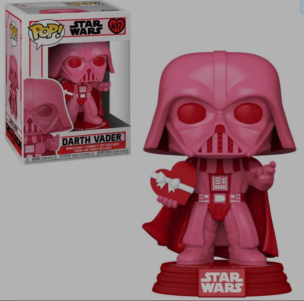 Funko Pop! Movies: Star Wars Darth Vader Valentine’s Day Edition - Funko (Star Wars Funko!) action figure collectible [Barcode 0889698528726] - Main Image 3