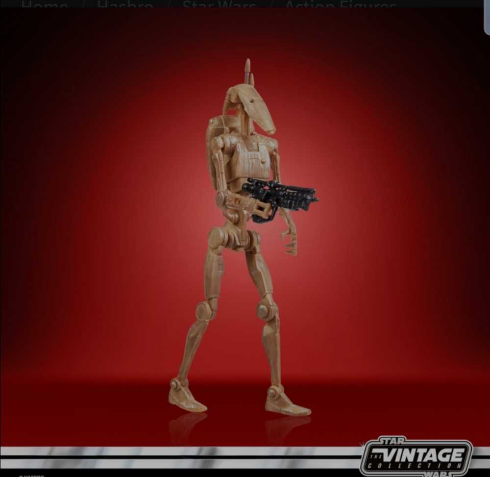 Vintage Collection - VC78 - Battle Droid 2021 Star Wars TPM - Hasbro (Star Wars Episode I The Phantom Menace) action figure collectible [Barcode 5010993873388] - Main Image 3